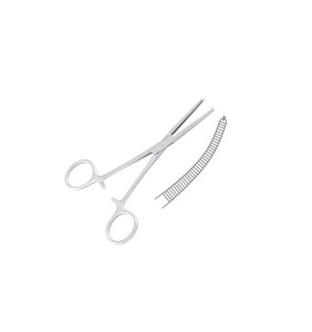 Kocher-Pinzas hemostáticas curvadas, 1x2 dientes, acero inoxidable, 15 cm - 6" - Product Image 2