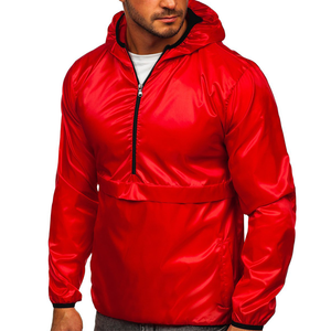 Bas prix élégant contraste couleur personnalisé Streetwear en Nylon coupe-vent vestes manteaux OEM ODM vente en gros - Product Image 1
