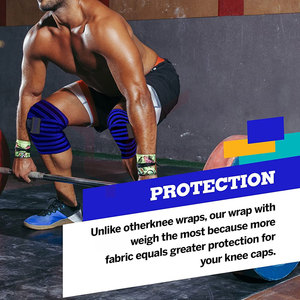 Unisex Neoprene Gym <b>Knee</b> <b>Wraps</b> Adjustable Elastic Support for Weightlifting - Product Image 6