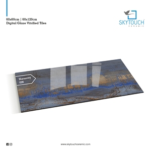 Màu Đen Lấp Lánh Vàng Và Đỏ Giọt Sàn Nội Thất Gạch Sứ Wave Marble Look, Gạch Lát Sàn 600X1200Mm Từ Ấn Độ - Product Image 6