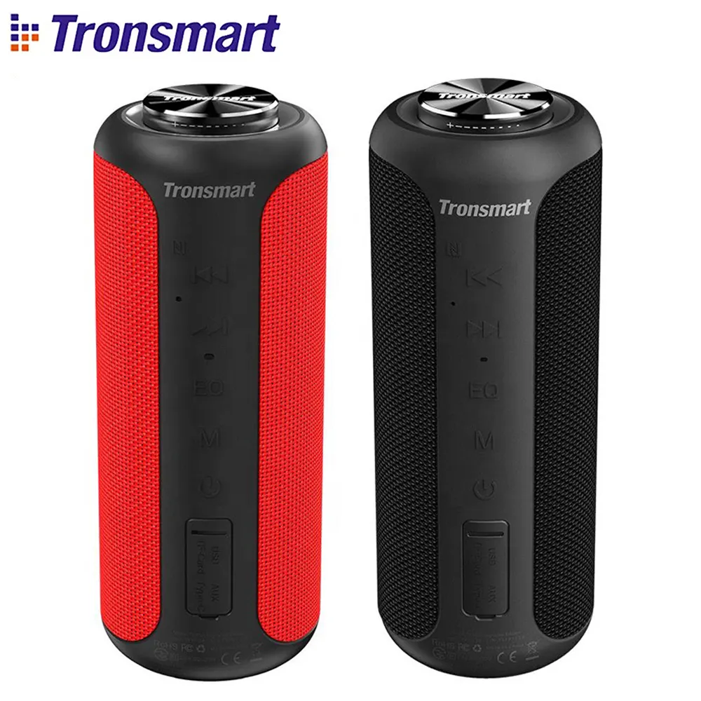 Tronsmart Red & Black Nâng Cấp T6 Plus Hiệu Ứng EQ Tri-bass Có Thể Chuyển Đổi NFC QCC Loa Hiệu Suất Tốt Ổn Định