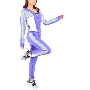 New Wholesale Women's 100% Cotton Sweat Suits Sportswear for Fitness Running Gym - Product Image 2