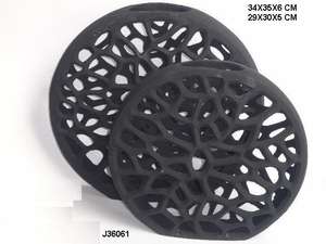 Vente chaude Noir Métal Contemporain Décoratif Bud Vase en Mat Noir Moderne Décoratif Métal Aluminium Vase Ensemble de 2 pièces - Product Image 6