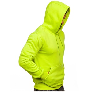 Sweat à capuche pull-over avec logo personnalisé de haute qualité pour hommes en coton polyester OEM conçu pour la saison d'hiver Techniques de teinture unie - Product Image 5