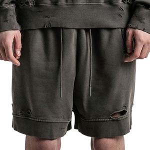 Wholesale <b>men</b> <b>shorts</b> Custom Logo Cotton <b>Elastic</b> <b>Waist</b> <b>Shorts</b> Plain Sweat Fleece <b>Shorts</b> - Product Image 1