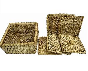 Sous-verres à café en rotin de forme carrée Design fabuleux Taille personnalisée idéale pour la vaisselle d'hôtel et les ustensiles de cuisine fabriqués en Inde - Product Image 4