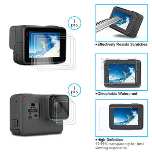 Protector de <span class=keywords><strong>pantalla</strong></span> para <span class=keywords><strong>GoPro</strong></span> <span class=keywords><strong>Hero</strong></span> <span class=keywords><strong>8</strong></span>, cristal templado Ultra transparente, accesorios protectores de <span class=keywords><strong>pantalla</strong></span>, color negro - Product Image 2