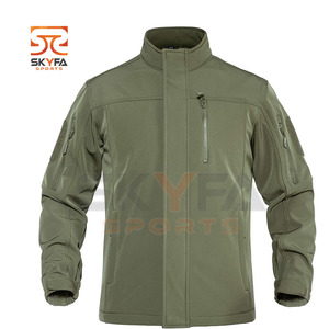 Chaquetas deportivas personalizadas para hombre, abrigos térmicos impermeables de concha suave para acampada al aire libre - Product Image 4