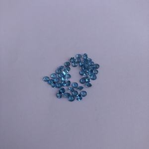 2.75mm <b>Natural</b> Swiss Blue Topaz <b>Stone</b> Faceted Round Loose Wholesale Gemstone Supplier Shop Online From Manufacturer Factory Sale - Product Image 3