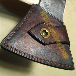 Hacha de cuero genuino personalizada, funda para acampar al aire libre - Product Image 4