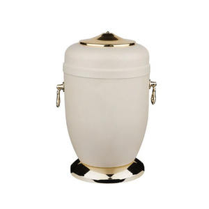 Urna de cremación de metal para adultos, suministros funerarios de hierro para adultos, color negro y dorado, venta al por mayor - Product Image 3