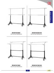 Soporte de exhibición portátil para dormitorio de DR-201H, colgador de tela, estante de ropa al por menor - Product Image 6