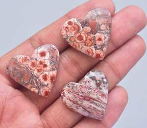 100% naturel oiseau Eye Jasper Chaleur Forme Pierres Précieuses/nouveau Poppy Jasper Lâche Pierres Précieuses Cabochon - Product Image 5