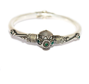 Bracelet en argent Sterling 925, bijoux sous forme de pierres précieuses d'émeraude, style Vintage, vente en gros - Product Image 1