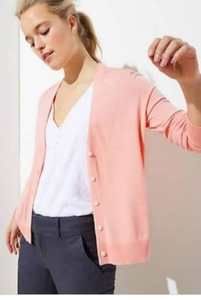 Lote de ropa de Dhaka: Cárdigan de negocios de manga larga para mujer con etiquetas de marca, cuello en V y botones, suéter de trabajo, excedente de Bangladesh - Product Image 2