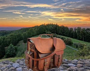 <b>Leather</b> Messenger Bag Men Handmade Satchel Vintage Shoulder Messenger <b>Briefcase</b> Genuine <b>Leather</b> BagHandmade Collection - Product Image 1