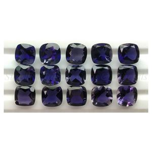 5mm Cushion Cut Natural IOLITE Wholesale Factory Price High Quality Faceted Loose Gemstone Per Piece | NATURAL IOLITE | - Product Image 1
