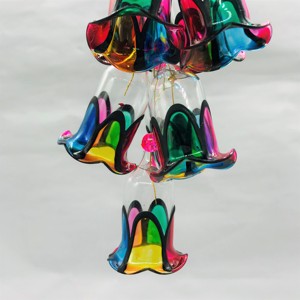 Campana de Viento Navideña Multinivel Pintada a Mano en Vidrio Soplado - Venta al por Mayor - Product Image 3