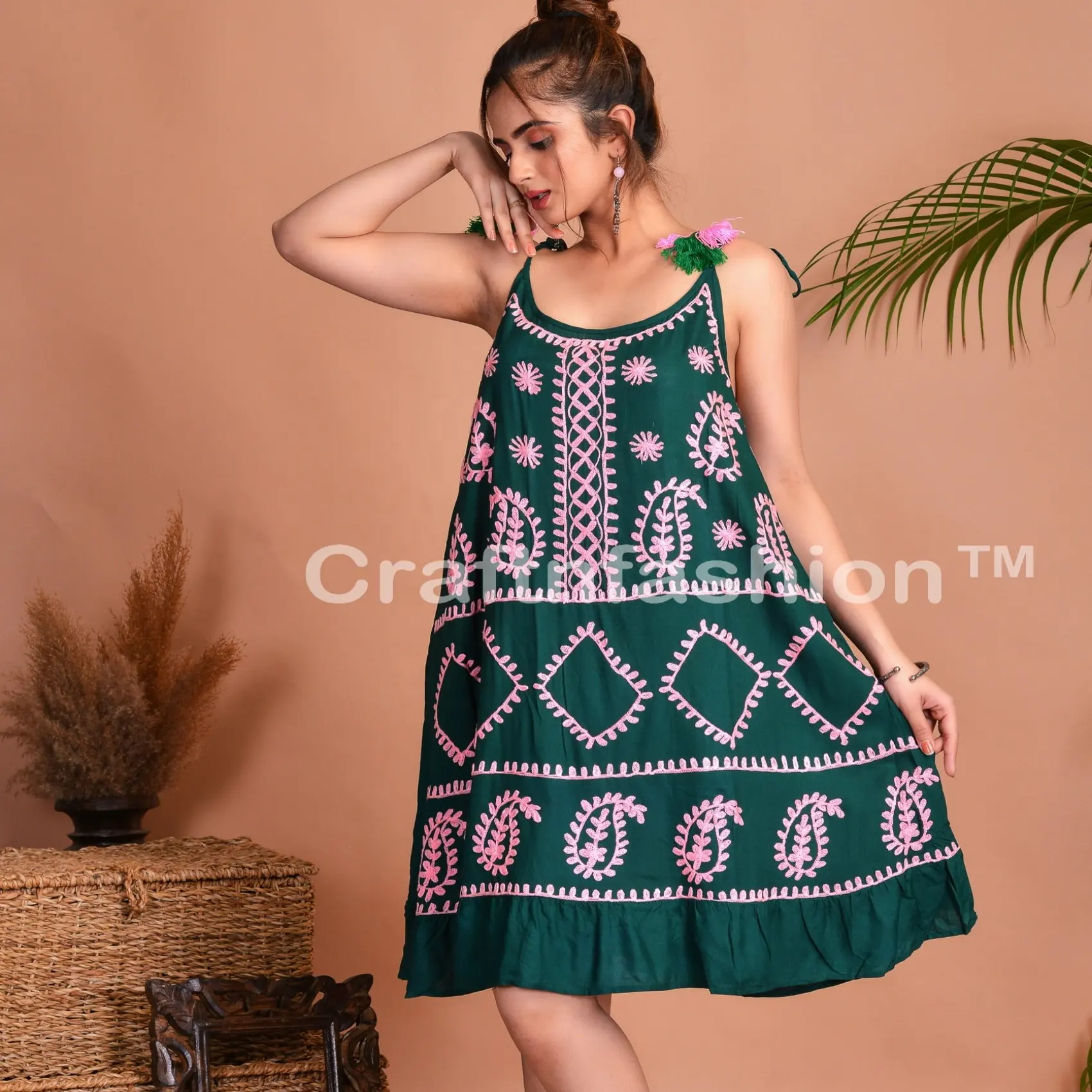 Vestido boho casual bordado, venda quente de 2022, moda de verão, vestido boho, vestido casual mexicano, tops, praia, túnica, top gypsy