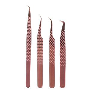 ชุดแหนบต่อขนตาจับเพชร4ชิ้น-ขนตาเหล็กญี่ปุ่น (สีโรสโกลด์) - Product Image 2