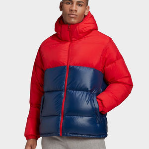 Abrigos acolchados de contraste personalizados para hombre, chaqueta de burbuja, chaqueta cálida de invierno para hombre, chaqueta de burbuja de hombre con cremallera de color personalizado sólido - Product Image 5