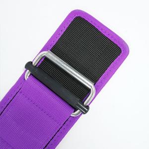 Ceinture d'haltérophilie de couleur violette, ceinture d'haltérophilie en Nylon Eva, ceinture de gymnastique Misha Sports & Fitness PK, Logo personnalisé - Product Image 4