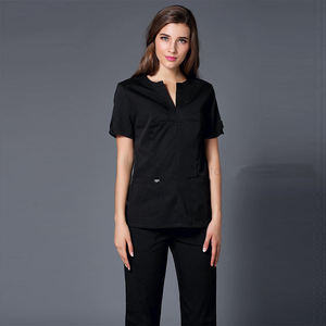 Uniforme quirúrgico de manga corta para hombre y mujer, Uniforme masculino de manga corta con cuello de pico, estilo único para Hospital - Product Image 3