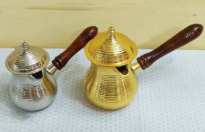 Itop — chauffe-café en laiton, ensemble de deux pièces pour la cuisine, couleur or et argent, design tendance, outils de thé - Product Image 2