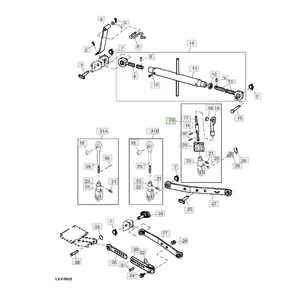 Part for JD JohnDeere Tractor, lift link Part Number RE243216