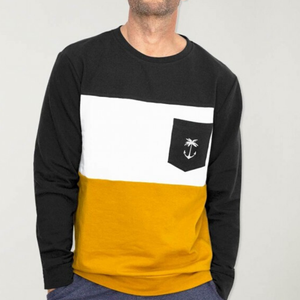 Nouvelle vente chaude mode couleur bloc sweat à capuche pour hommes drawstrin coréen - Product Image 1