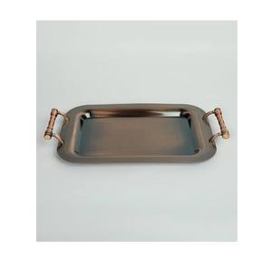 Bandeja de servicio de metal de aluminio de diseño superior con asa Fabricante Bandeja DE SERVICIO DE METAL hecha a mano de nuevo diseño - Product Image 1