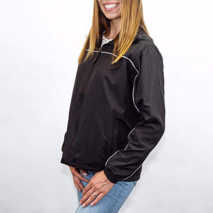 แจ็กเก็ตเนื้อนิ่มสำหรับออกกำลังกายแบบบางของผู้หญิงผ้าแคนวาสแบบระบายอากาศได้มีฮู้ดน้ำหนักเบาสำหรับกลางแจ้งในฤดูหนาว - Product Image 2