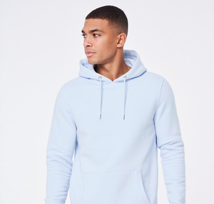 Sudadera con Capucha para Hombre, Corte Ajustado, Color Cielo Invernal, Felpa de Alta Calidad, Logotipo Personalizado Serigrafiado, Todas las Tallas Disponibles - Product Image 5