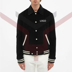 Blouson d'aviateur universitaire personnalisé avec service OEM pour hommes tissu d'hiver avec support Baseball Letterman Style universitaire vierge en gros - Product Image 3