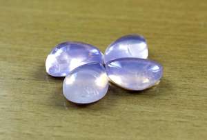 อัญมณีหลวมทรงลูกแพร์ธรรมชาติลาเวนเดอร์ควอตซ์อัญมณีหลวมสำหรับสร้อยข้อมือแบบทำมือสร้อยคอเครื่องประดับทำลูกปัดหิน - Product Image 2