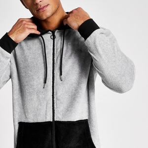 Wholesale Custom <strong>Men</strong> Grey Plush <strong>Fleece</strong> Pajamas Contrast Loungewear <strong>Onesie</strong> <strong>Thick</strong> Warm Sleepwear - Product Image 4