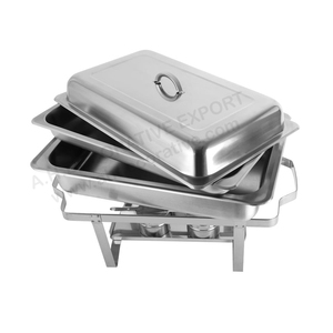 Support de couvercle de réchaud rectangulaire en acier inoxydable de haute qualité, finition argentée brillante, taille personnalisée, A.H.DECORATIVE - Product Image 6