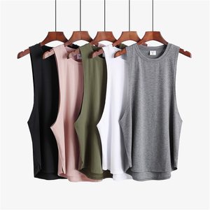 Vente en gros XXL Hommes Gym Débardeur Logo Personnalisé Imprimé Respirant Anti-Gilet Sportswear Summer Casual Hooded Vest Style Tank Top - Product Image 1