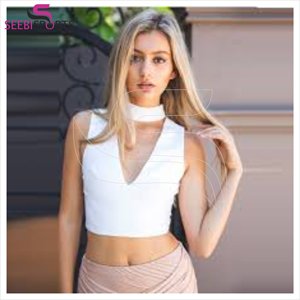 เสื้อชั้นในดันทรงสำหรับผู้หญิงเสื้อชั้นในแบบมีสายรัดปรับระดับได้คอวีแขนกุดสีลูกกวาด - Product Image 3