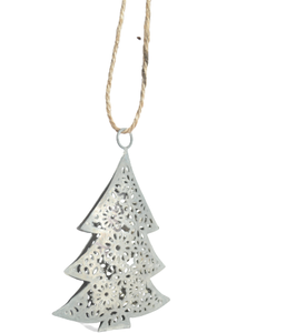 METAL GRAY DECORATION CHRISTMAS <b>TREE</b> CHRISTMAS HANGING ORNAMENT HIGH QUALITY METAL CHRISTMAS DECORATION - Product Image 1