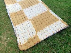 Sábana de algodón puro para bebé, colcha bonita de algodón para bebé, manta para bebé hecha a mano - Product Image 2