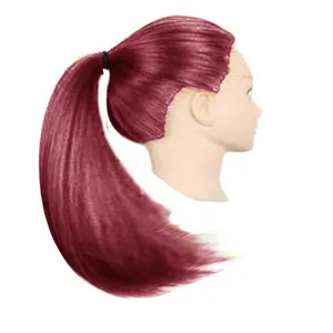 Penutup Rambut Instan Murni Tiga Halus Pergeseran Burgundy India Rajashhan Henna Warna