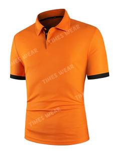 Camiseta Polo Personalizada para Hombre, Estilo Europeo de Alta Calidad, Manga Corta, Secado Rápido, Talla XL, Estampado Color Block, Alta Visibilidad - Product Image 5