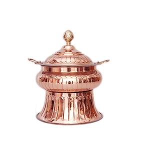 Chauffe-plats en cuivre de dernière génération avec une qualité supérieure, forme ronde, plat à réchauffer les aliments à prix abordable - Product Image 2