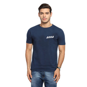 Camiseta de Color amarillo para hombre, camisetas ajustadas teñidas lisas con OEM - Product Image 6