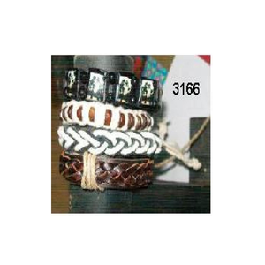 Precios más baratos Pulsera de cuero sólido de metal de calidad superior - Product Image 1