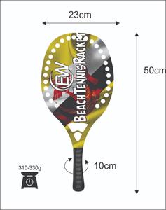 Raquettes de beach tennis et raquettes de paddle/Padel sur mesure avec poignée en fibre de carbone, face de 22 mm, poids 320-340 g - Logos et combinaisons de couleurs - Product Image 4