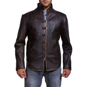 Chaquetas de Cuero Genuino, Diseño Simple, Chaqueta de Cuero de Alta Calidad, Chaqueta de Cuero Moderna para Hombre - Product Image 4