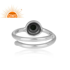 Anillo de piedras preciosas turquesa de Color cielo, joyería oxidada al por mayor, anillo ajustable de plata 925 hecho a mano indio, Colección clásica - Product Image 4