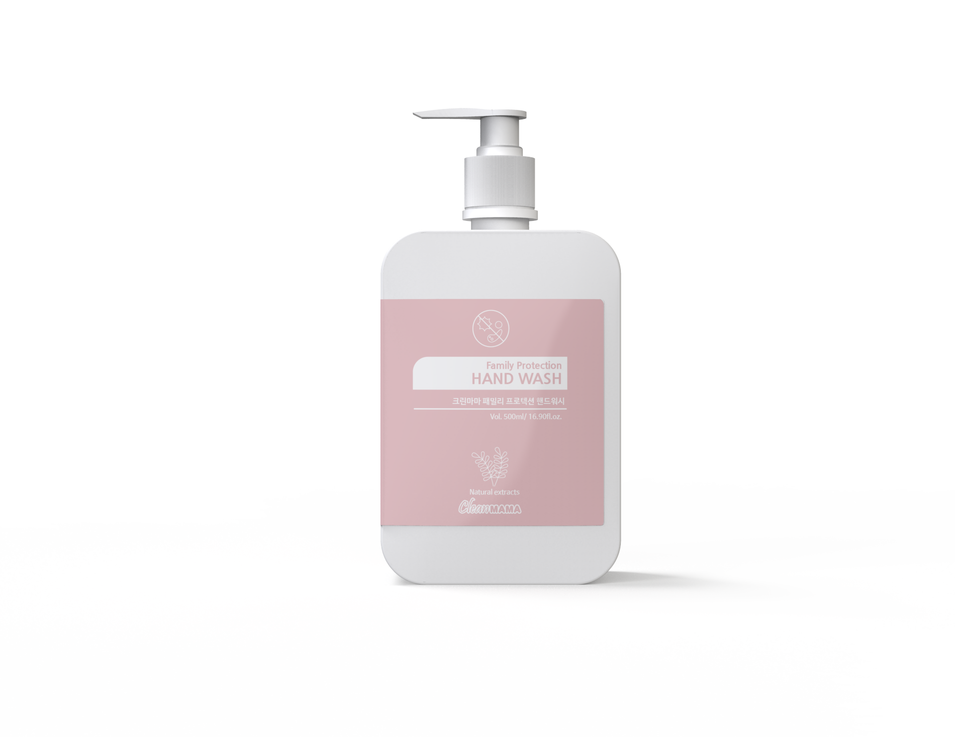 ISO22716 GMP OEM/개인 라벨 ISO22716 테스트 가족 보호 개인 위생 관리 Cleanmama 손 씻기 500ml